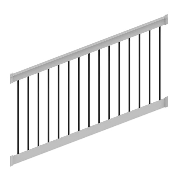 8'x36" STAIR Finyl Line™ TTOP
RAIL KIT ROUND BLACK
ALUMINUM BALUSTERS
(28-38 DEG) - Jamesburg