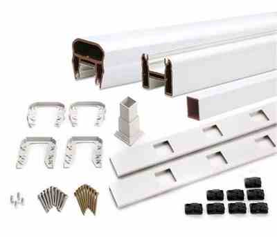 TREX TRANSCENDS 6' LEVEL WHITE
COMPLETE RAIL KIT WITH WHITE SQ.
BALUSTERS - Jamesburg