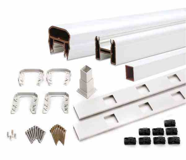 Main 1 - TREX TRANSCENDS 6' LEVEL WHITE
COMPLETE RAIL KIT WITH WHITE SQ.
BALUSTERS -