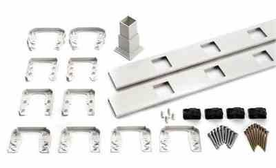 TREX TRANSCENDS 8' WHITE LEVEL
COMPLETE RAIL KIT WITH WHITE SQ.
BALUSTERS - Jamesburg