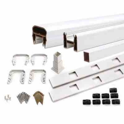 TREX TRANSCENDS 6' STAIR WHITE 
COMPLETE RAIL KIT WITH WHITE SQ.
BALUSTERS - Jamesburg