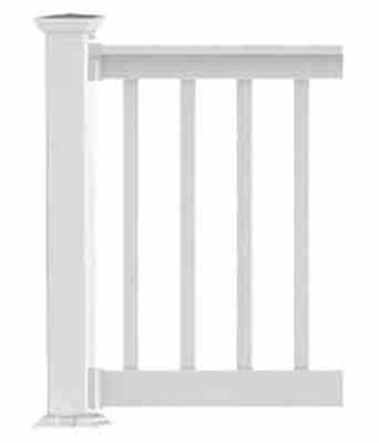 6'x36" STAIR Finyl Line™ TTOP
RAIL KIT 1-1/2 SQ BAL WHITE
(28-38 DEG) - Jamesburg